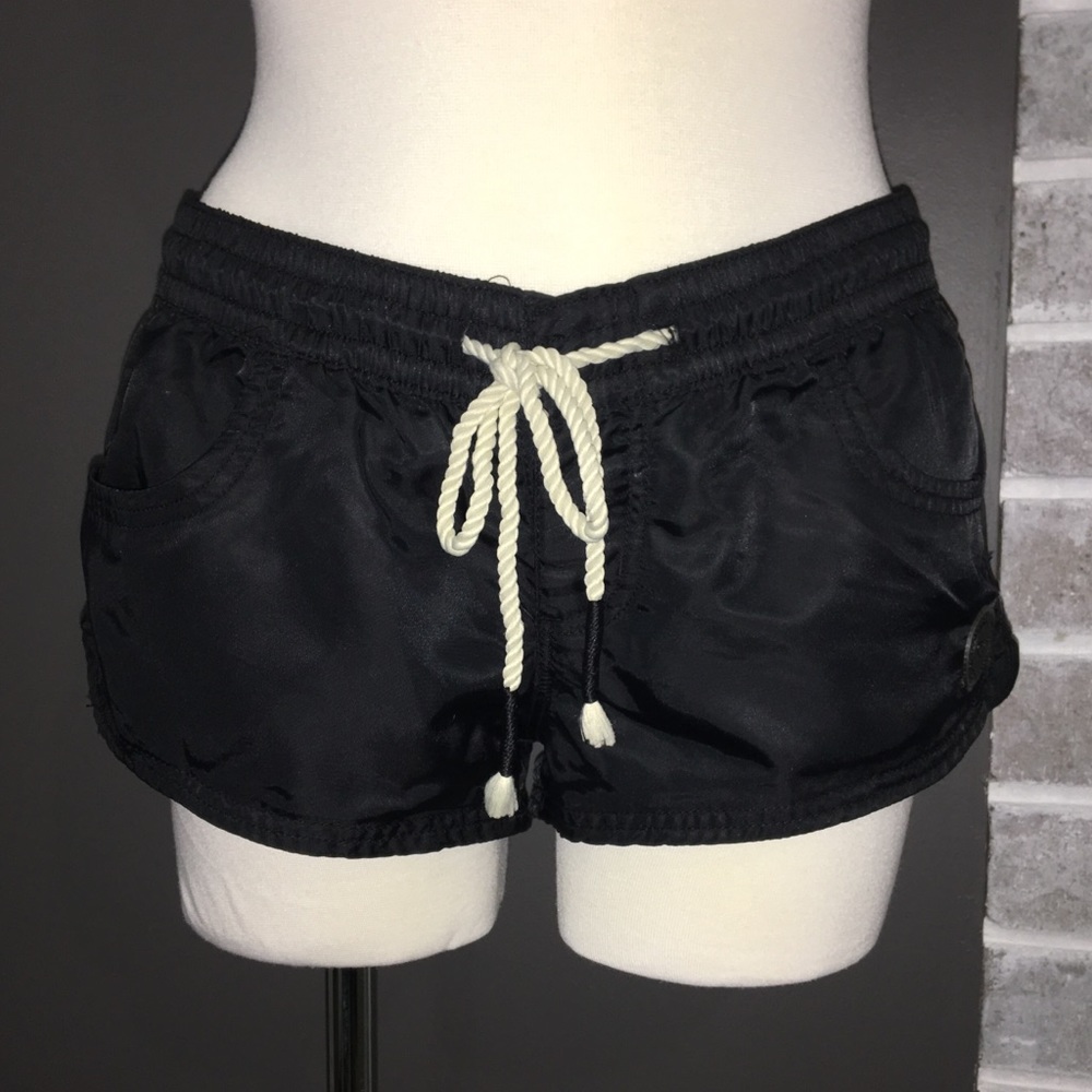 Roxy Black Tie Swim Proof Athletic Board Shorts